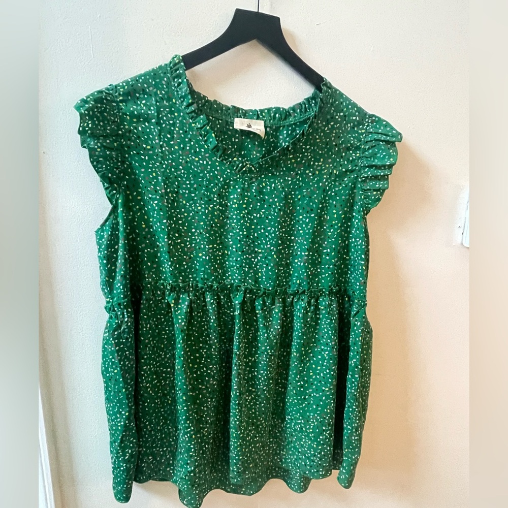 Betsey’s Boutique Flutter Sleeve Blouse - Size XL